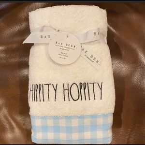 Rae Dunn Magenta Hippity Hoppity Hand Towels Set